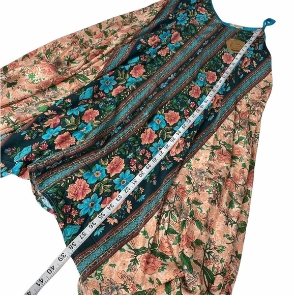 NWT Kori Flower Mixed Dress Handkerchief Hem med - Picture 12 of 13
